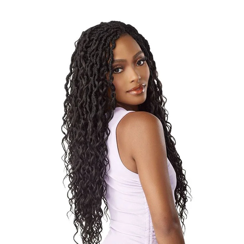 SENSATIONNEL Lulutress Synthetic Pre-Looped Crochet Braid - 3X MERMAID LOCS 24""