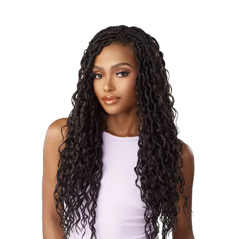 SENSATIONNEL Lulutress Synthetic Pre-Looped Crochet Braid - 3X MERMAID LOCS 24""