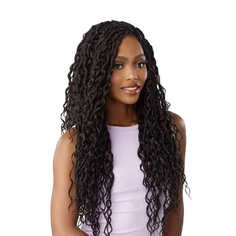 SENSATIONNEL Lulutress Synthetic Pre-Looped Crochet Braid - 3X MERMAID LOCS 24""