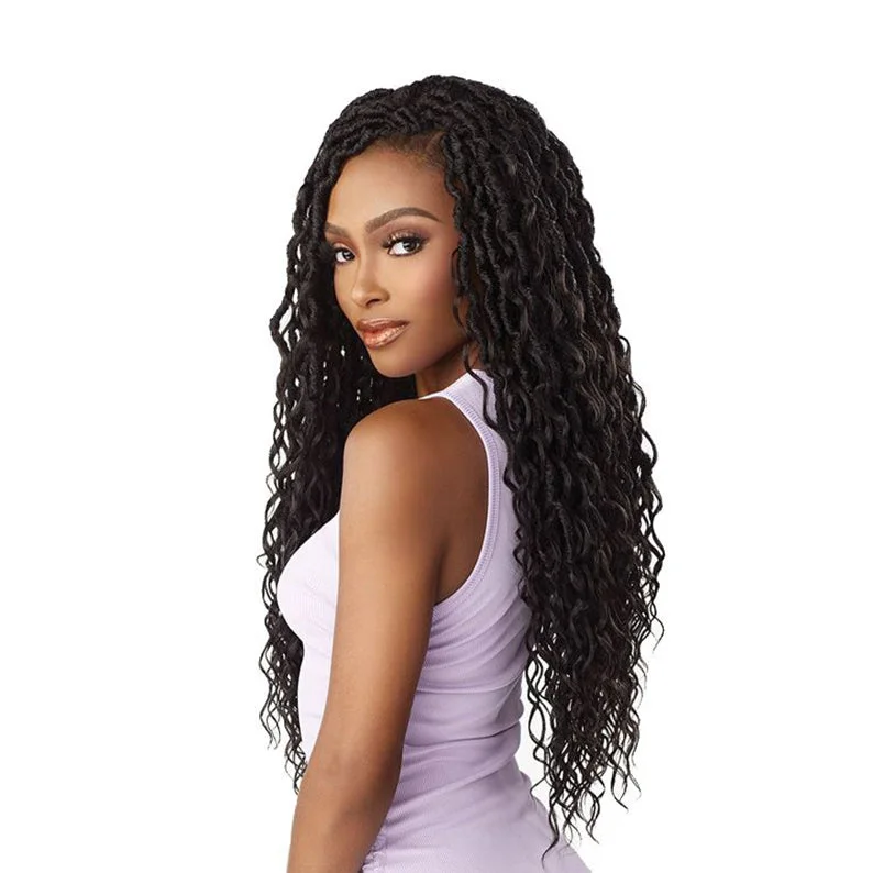 SENSATIONNEL Lulutress Synthetic Pre-Looped Crochet Braid - 3X MERMAID LOCS 24""