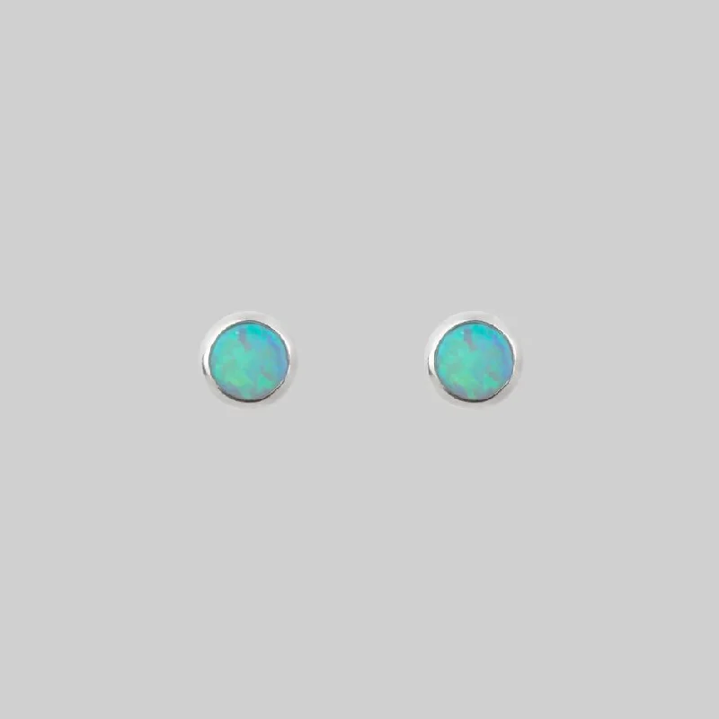 MERMAID TEARS. Blue Opal Earrings