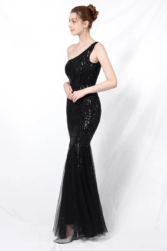 mermaid-one-shoulder-prom-sukienka-z-aplikacjami