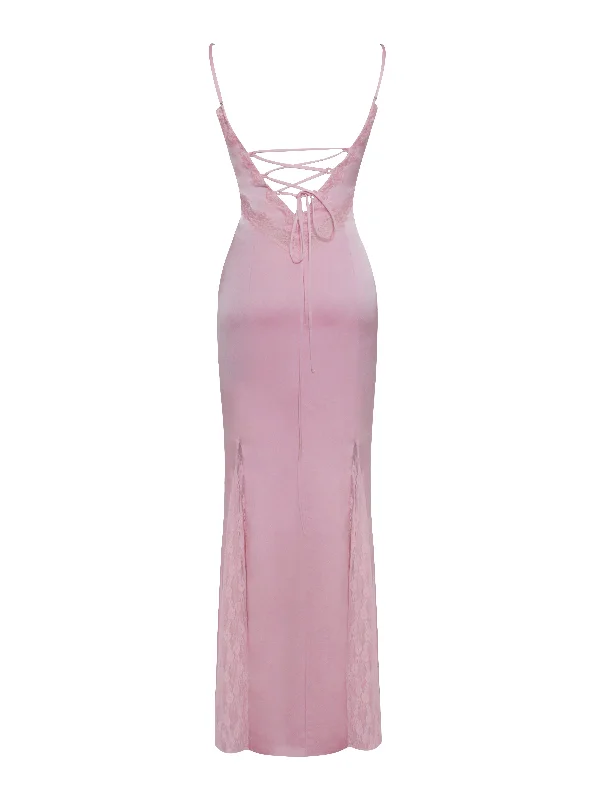 xandria-pink-lace-satin-mermaid-flare-maxi-dress