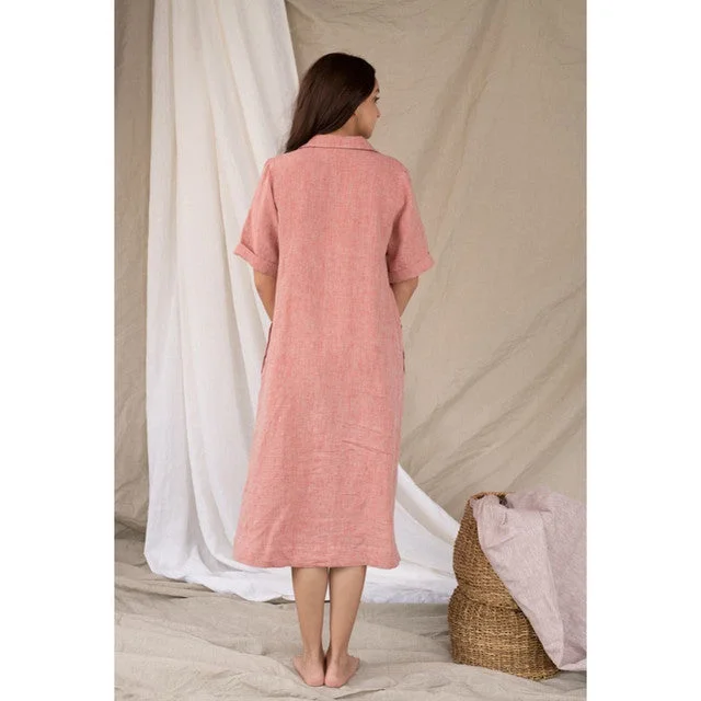 Pure Linen Shirt Dress