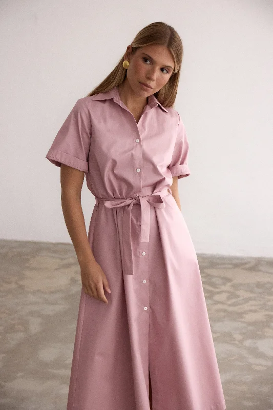 C.Z. Shirt Dress pink