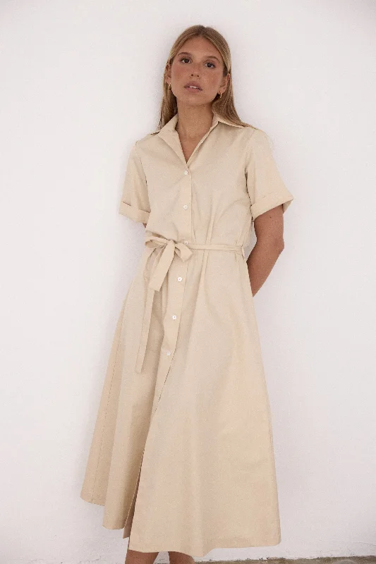 C.Z. Shirt Dress beige