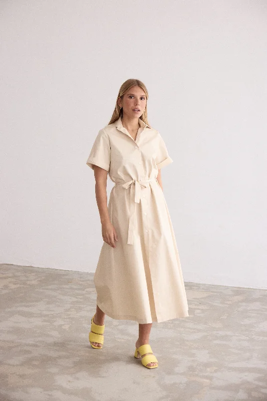 C.Z. Shirt Dress beige