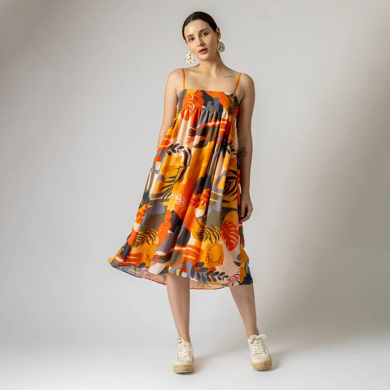 Summer Dress for Women | Recycled Poly Chiffon | Multicolour