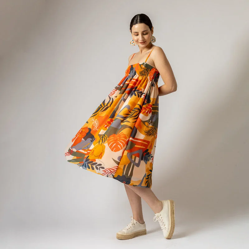 Summer Dress for Women | Recycled Poly Chiffon | Multicolour