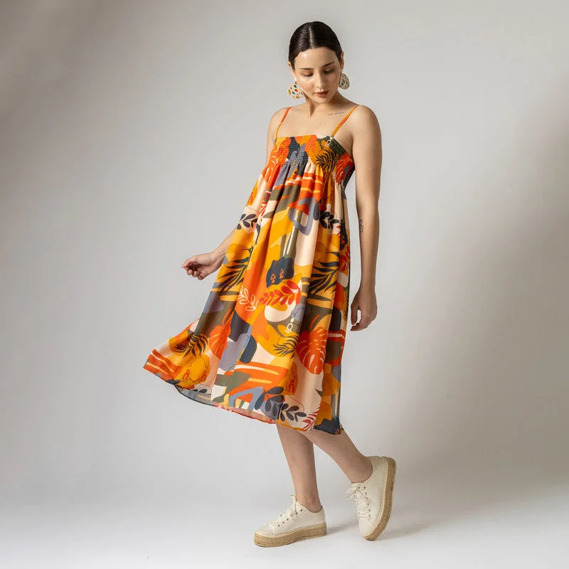 Summer Dress for Women | Recycled Poly Chiffon | Multicolour