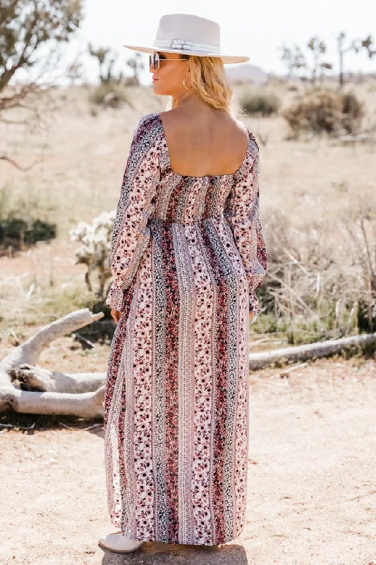 I Hope You Dance Paisley Long Sleeve Maxi Dress FINAL SALE