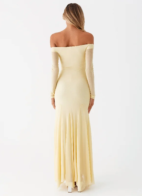 Maribel Maxi Dress - Yellow