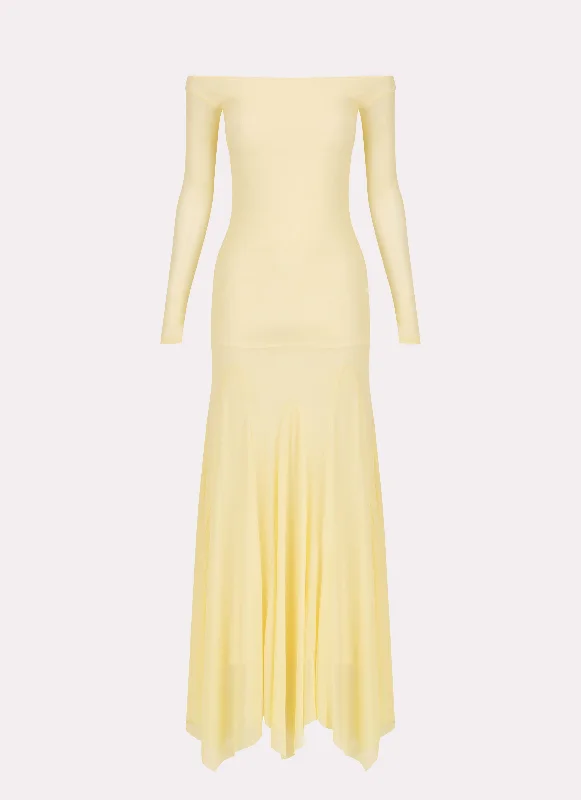 Maribel Maxi Dress - Yellow