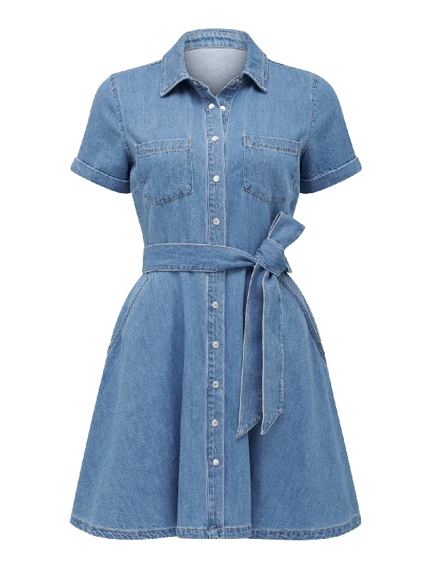 Megan Denim Shirt Dress