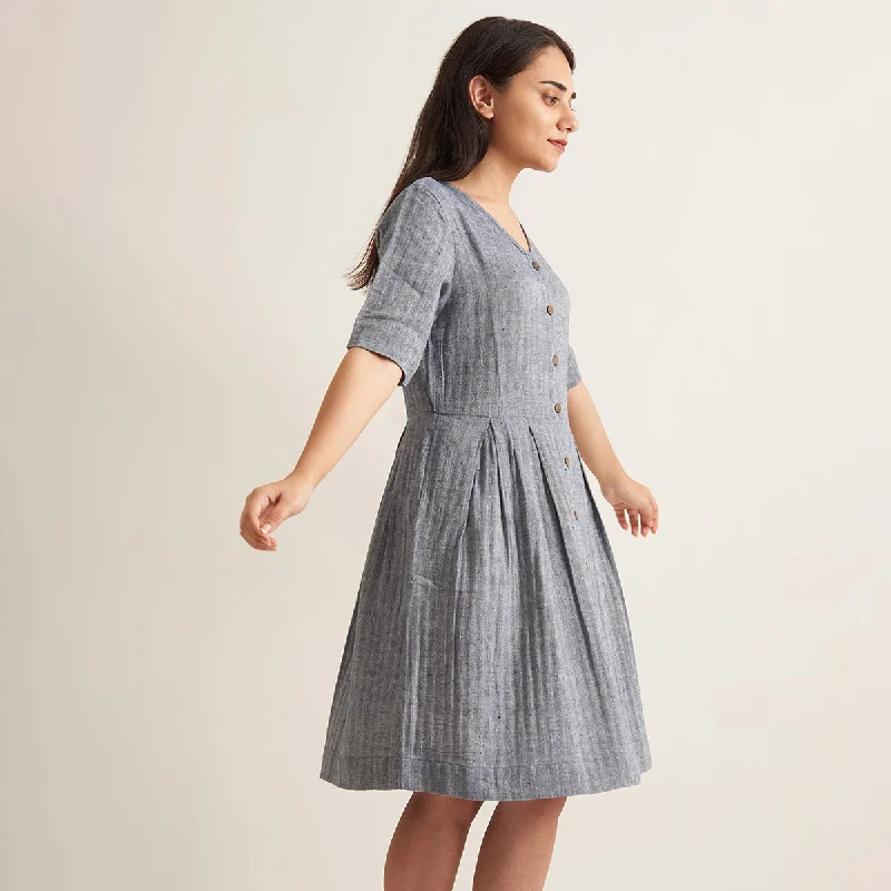 Kala Cotton Shirt Dress for Women | Easter Blue