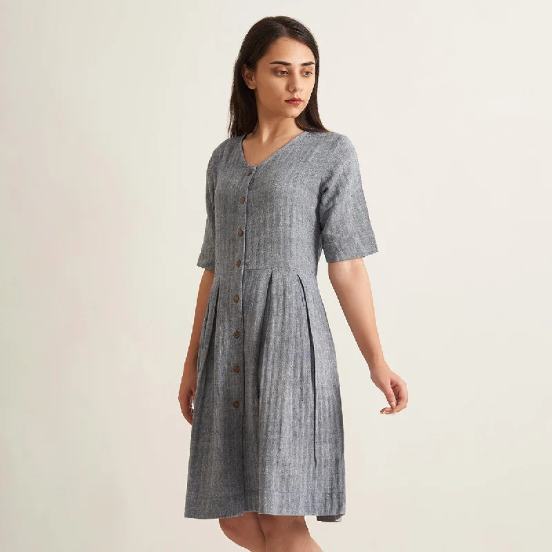 Kala Cotton Shirt Dress for Women | Easter Blue