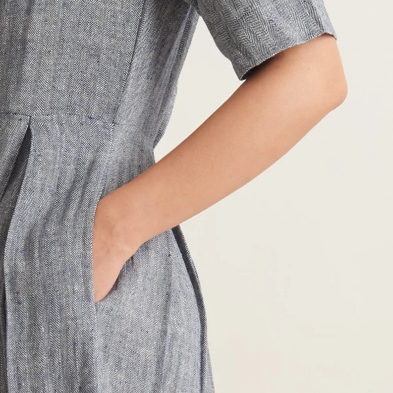 Kala Cotton Shirt Dress for Women | Easter Blue