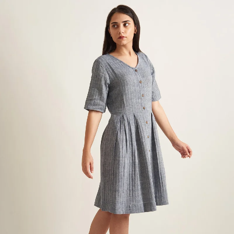 Kala Cotton Shirt Dress for Women | Easter Blue