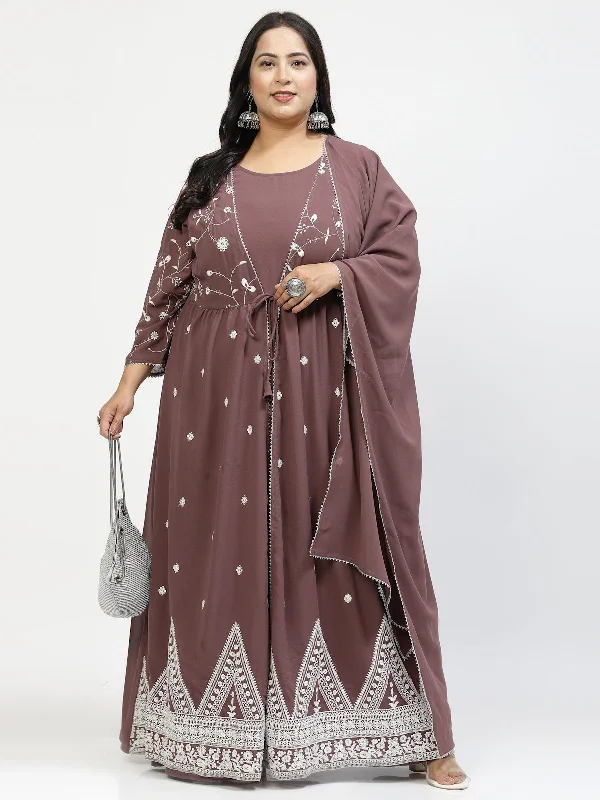 Plus Size Embellished Maxi Dress