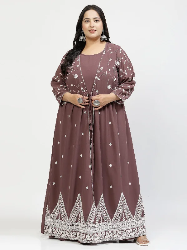 Plus Size Embellished Maxi Dress