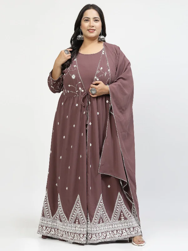 Plus Size Embellished Maxi Dress