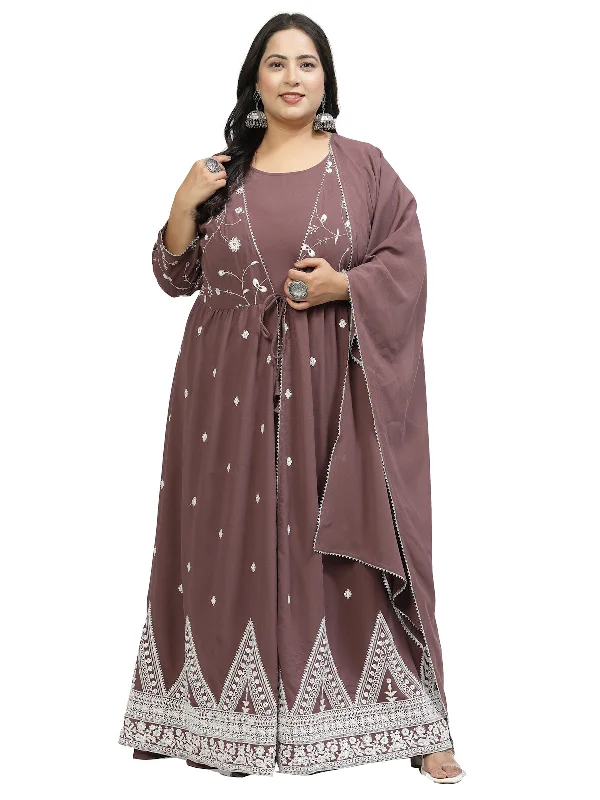 Plus Size Embellished Maxi Dress