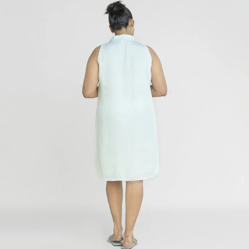 Tencel Shirt Dress | Sky Blue