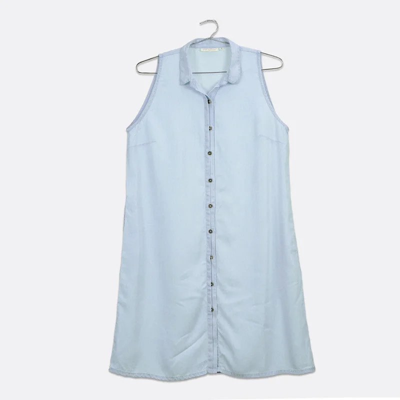 Tencel Shirt Dress | Sky Blue