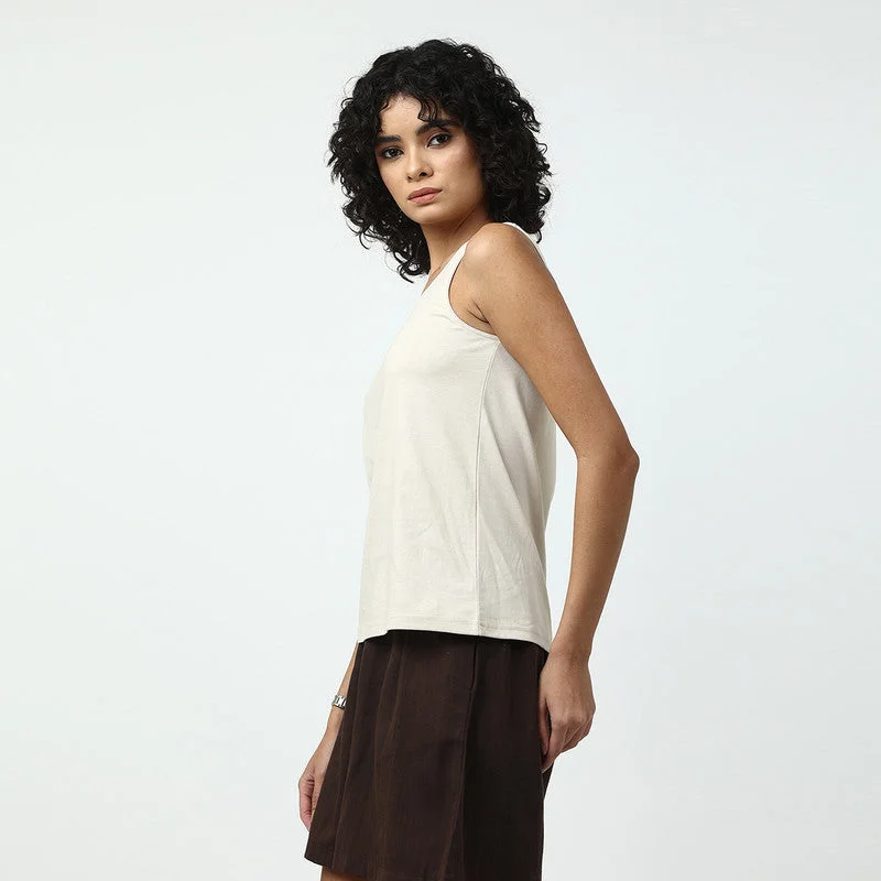 Organic Cotton Co Ord Set for Women | Off-White & Coffee