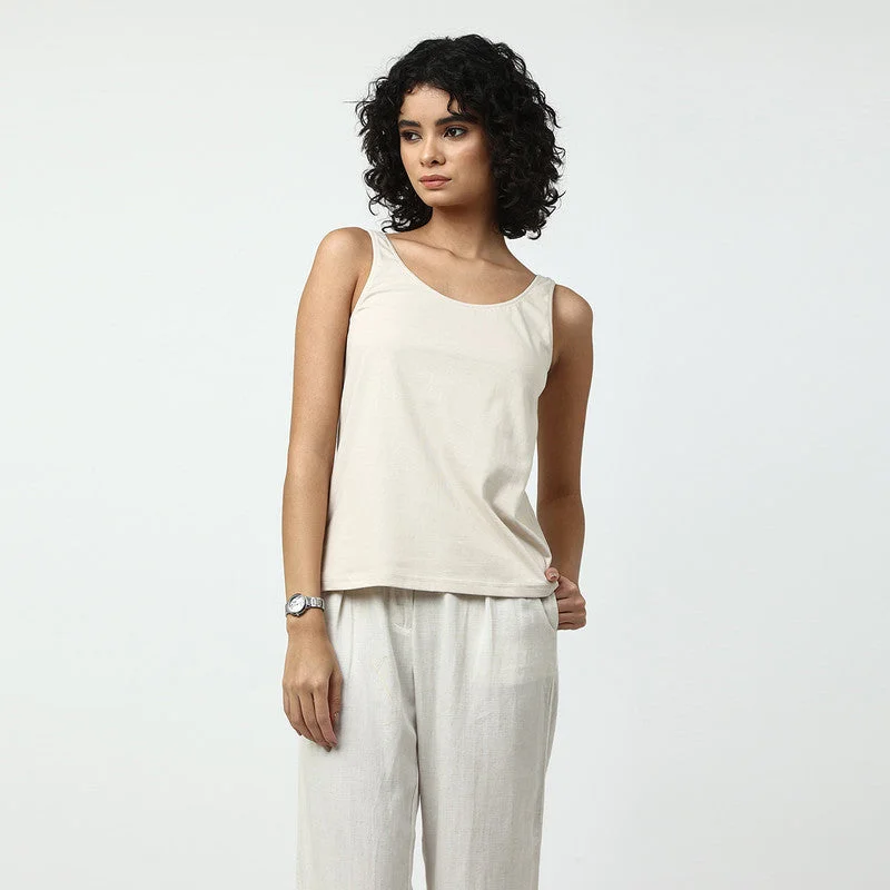 Organic Cotton Co Ord Set for Women | Off-White & Coffee