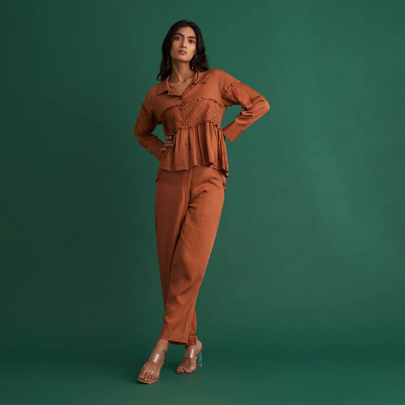 Co Ord Set for Women | Tencel Modal | Brown