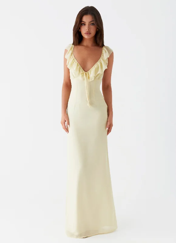 Silvie Maxi Dress - Yellow