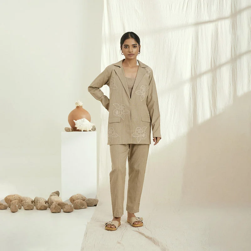 Women Blazer | Linen | Beige