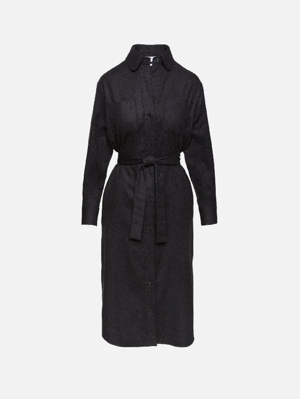 Tie Waist Shirt Dress