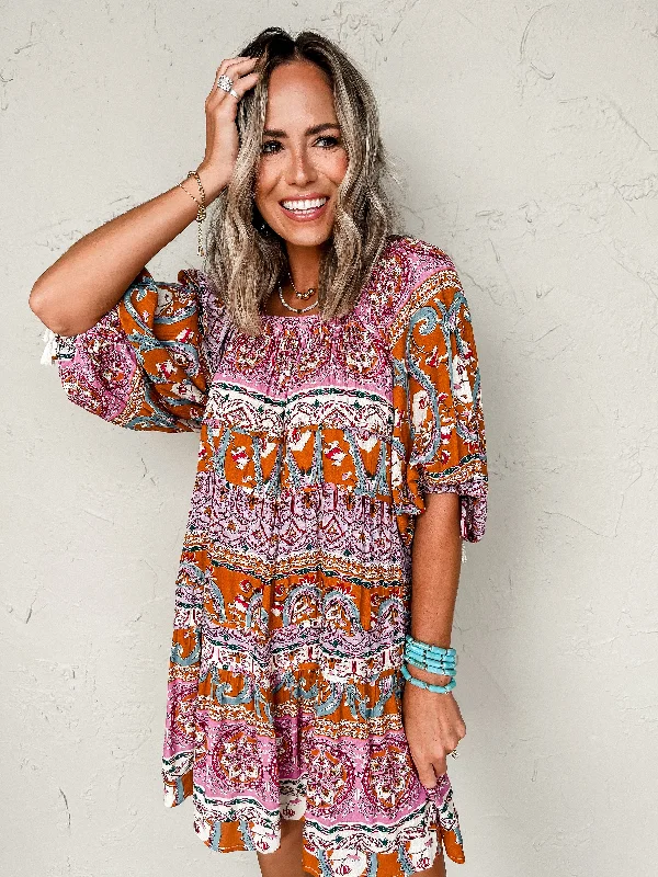 Noticing You Boho Mini Dress