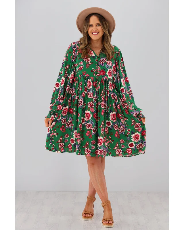 DreamcatcherJade Floral Mini Dress