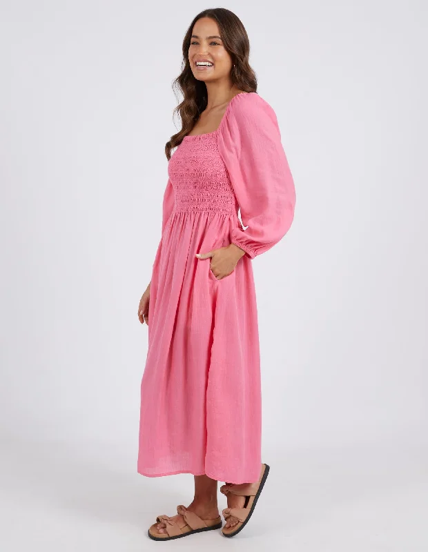 Elm Dusk Midi Dress Pink Lemonade