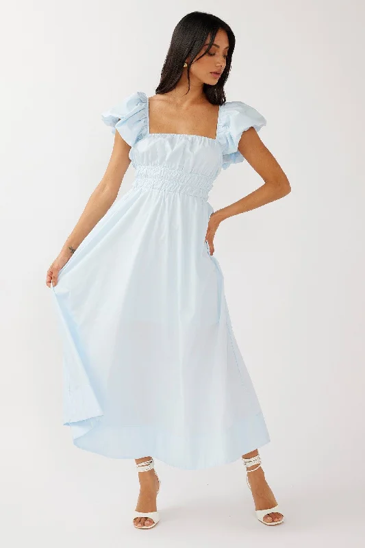 francesca maxi dress - baby blue