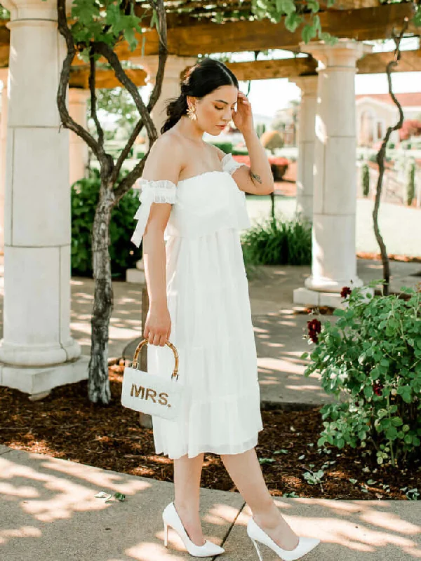 Hayley Off-the-Shoulder Ruffle Tiered Mini Dress