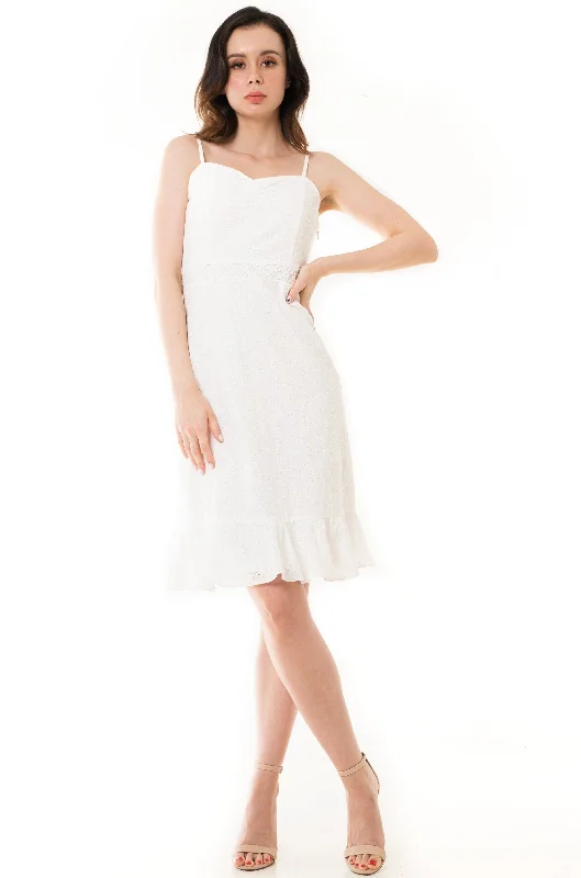 Iris Broderie Anglaise Midi Dress