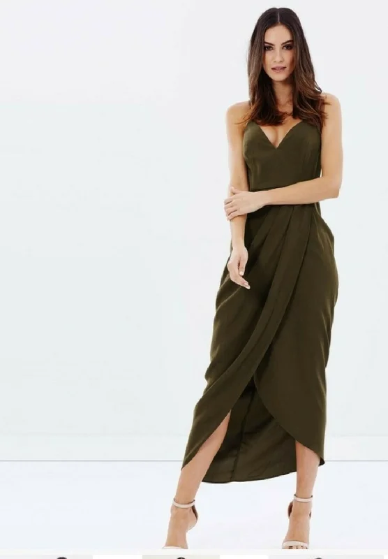 SHONA JOY - Core cocktail draped maxi dress! 8