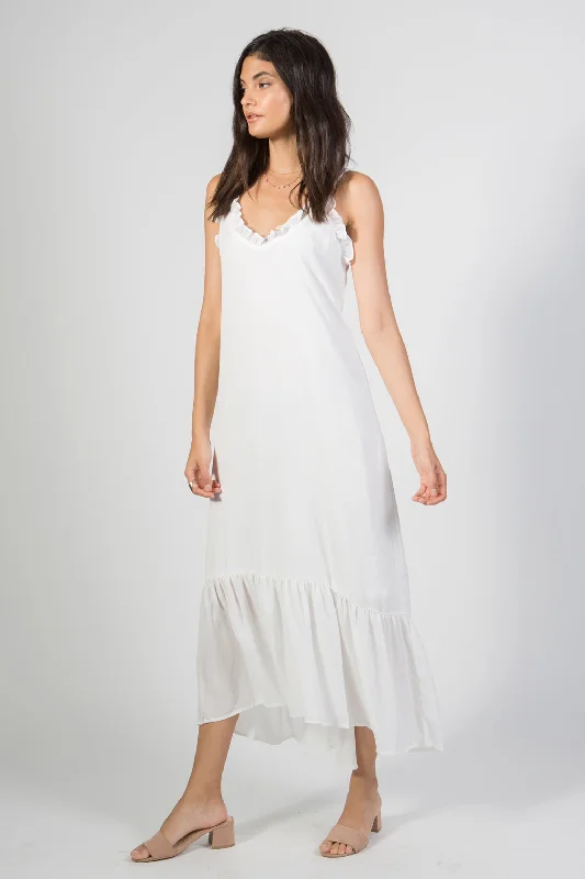 Ruffled Edge Maxi Dress