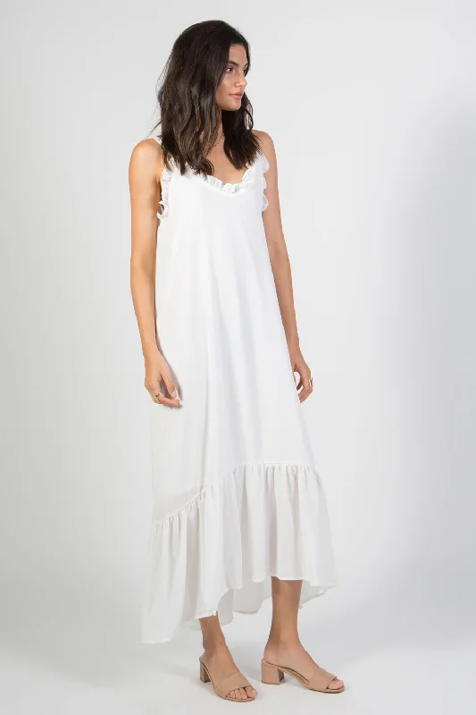 Ruffled Edge Maxi Dress