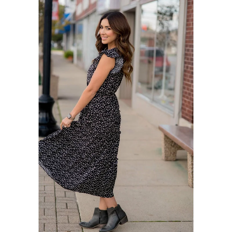 Spectacular Speckled Tiered Midi