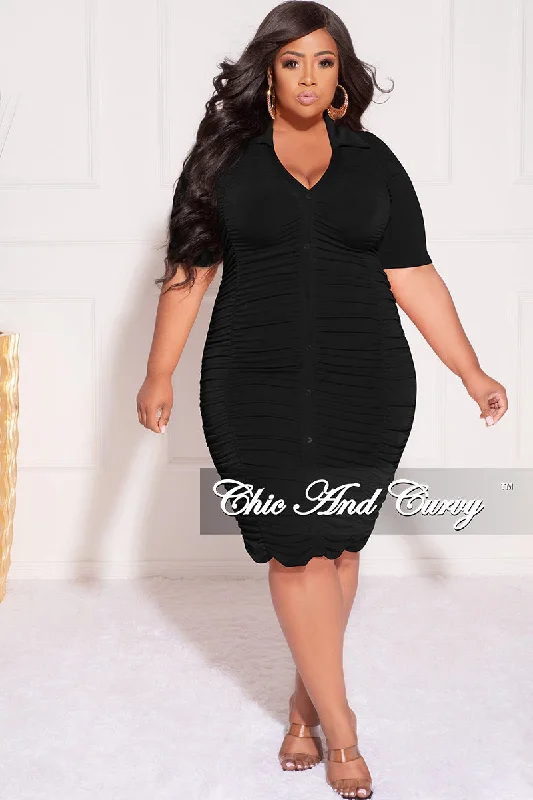 Final Sale Plus Size BodyCon Dress in Black