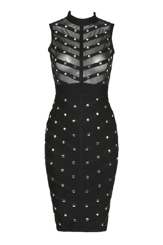 Rosa Bodycon Dress - Classic Black