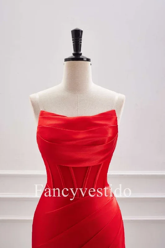 cute-red-pleated-tight-short-homecoming-dress