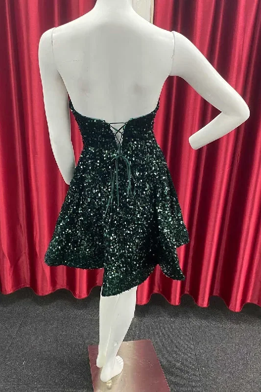 dark-green-sequin-sweetheart-a-line-short-homecoming-dress