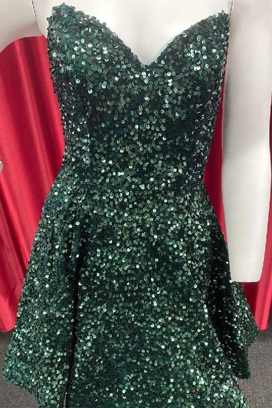 dark-green-sequin-sweetheart-a-line-short-homecoming-dress