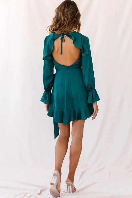 darla-long-sleeve-satin-dress-forest-green